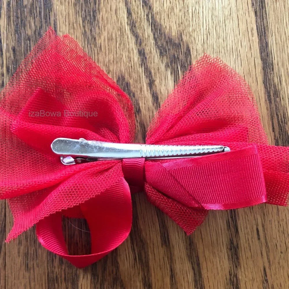 Hand Crafted red tulle